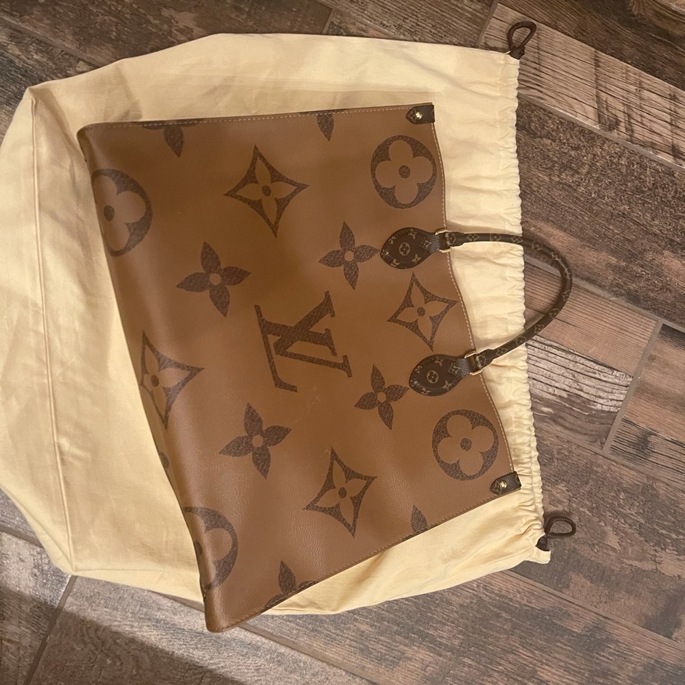 Authentic Giant monogram LV tote bag